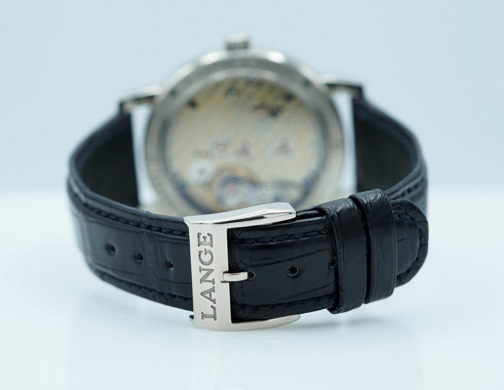 A. Lange & Sohne 1815 18K WHITE GOLD MANUAL 233.026 40MM SERVICED FULL SET