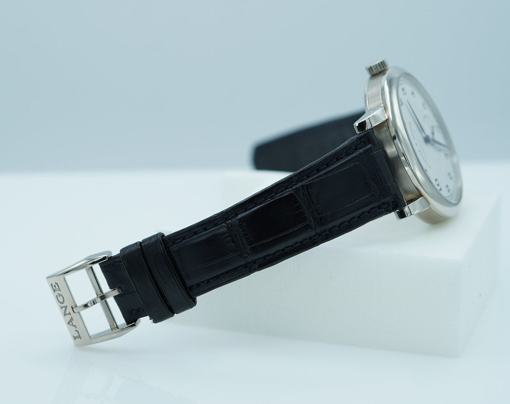 A. Lange & Sohne 1815 18K WHITE GOLD MANUAL 233.026 40MM SERVICED FULL SET